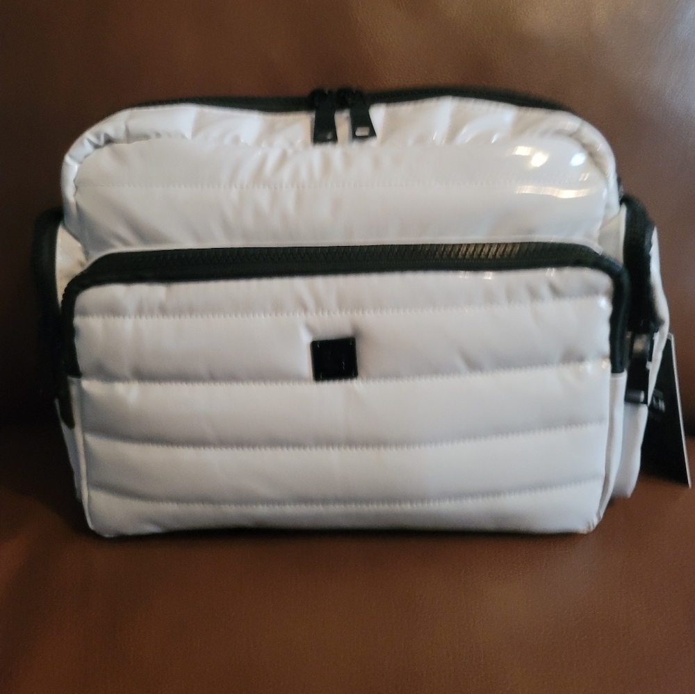 NEW Think Royln Trinity Bag - Color: Ivory Patent